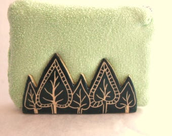 Sponge holder napkin holder kitchen sponge holder green pine trees design kitchen sponge holder business card holder