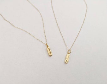 Mom Necklace, Hope Necklace, Mom Pendant, Hope Pendant, Mama Necklace, New mom gift, Gold Mom Necklace, Gold Hope Necklace Gold-filled Chain