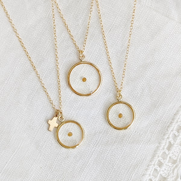 Mustard Seed Necklace: Gold Filled or Sterling Silver