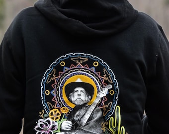 Desiree Rosalee Art ~ Bobby Zip Up Hoodie ~ color Black