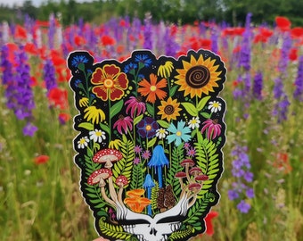 DesireeRosaleeArt Stickers ~Mushrooms and Wildflowers