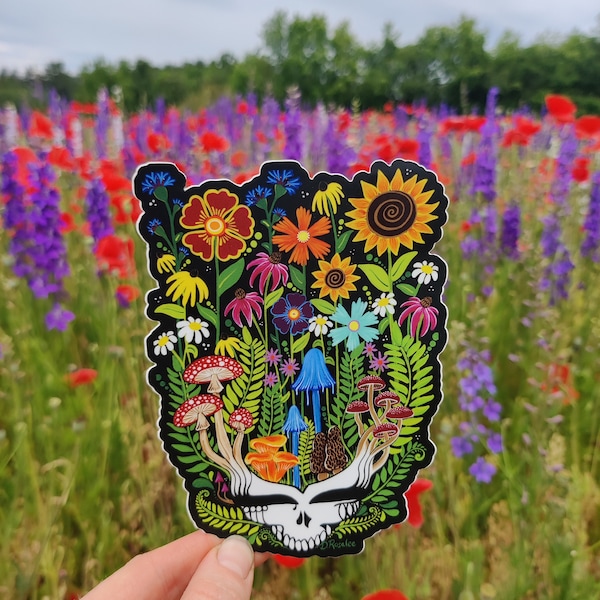 DesireeRosaleeArt Stickers ~Mushrooms and Wildflowers