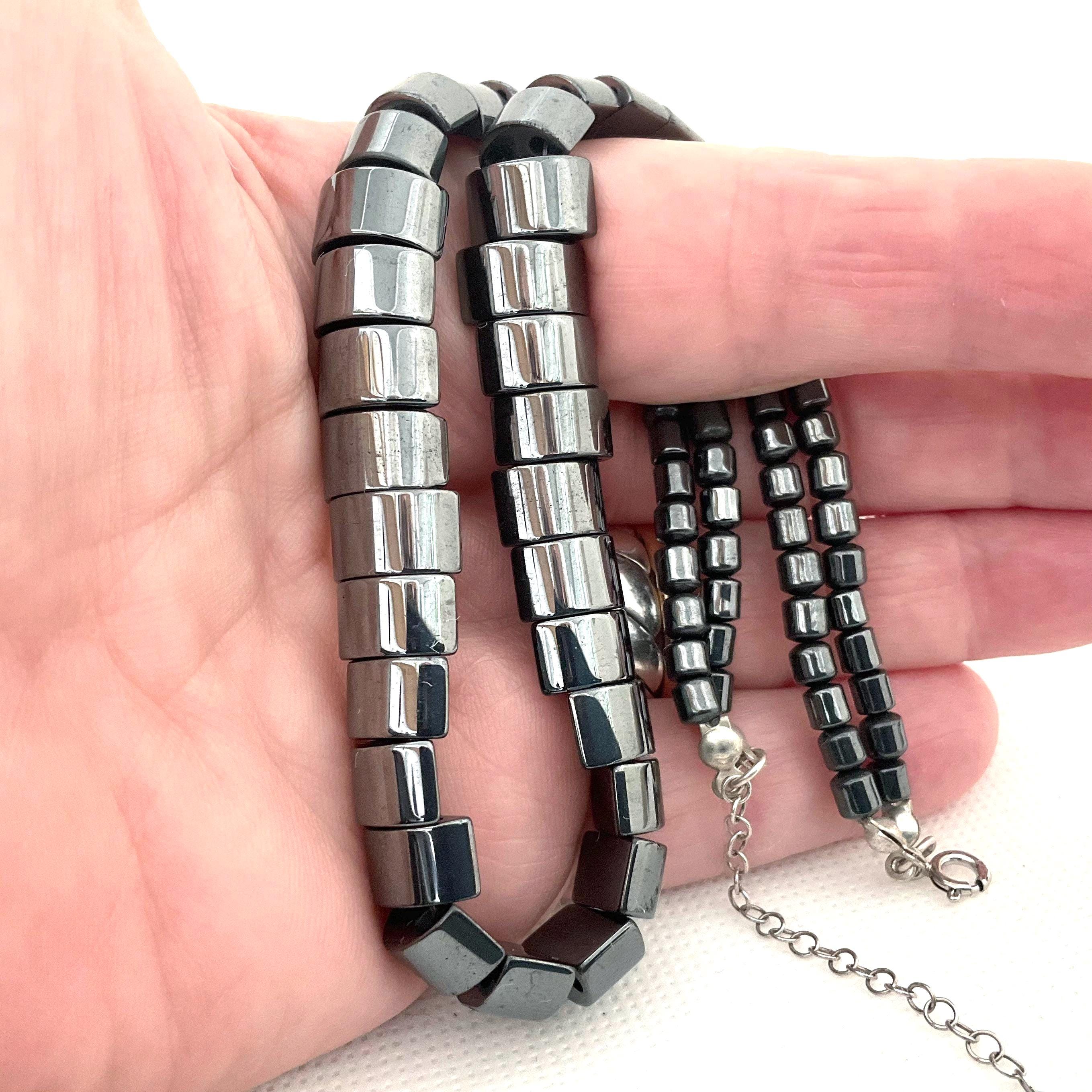 Collier de perles de culture en chute, 4 à 7 mm, fermoir à cliquet et