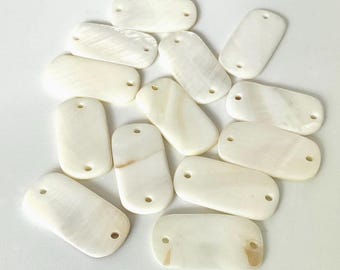 Recycled Vintage Mother of Pearl Beads - Reclaimed From Pre Used Jewellery - 20 grams