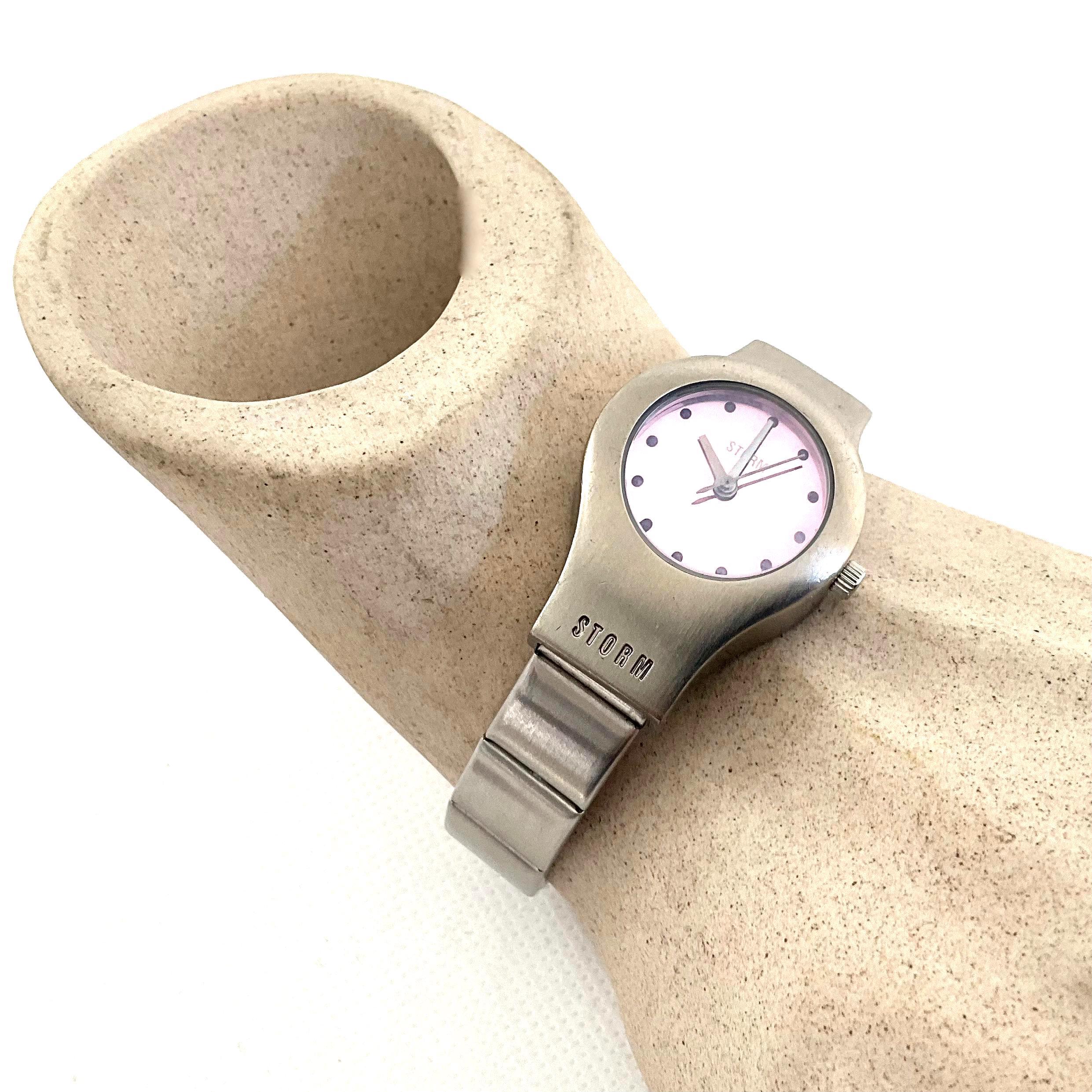 Vintage STORM Palladium Bubble Watch Silver Tone 90s Womens New Battery Storm Wristwatches for Women for sale - eBay main image 4