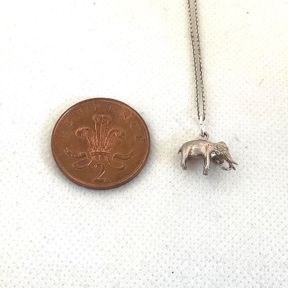 Collana con elefante in argento 925 - Italia