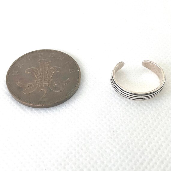 Vintage Sterling Silver Adjustable Open Ring for … - image 10