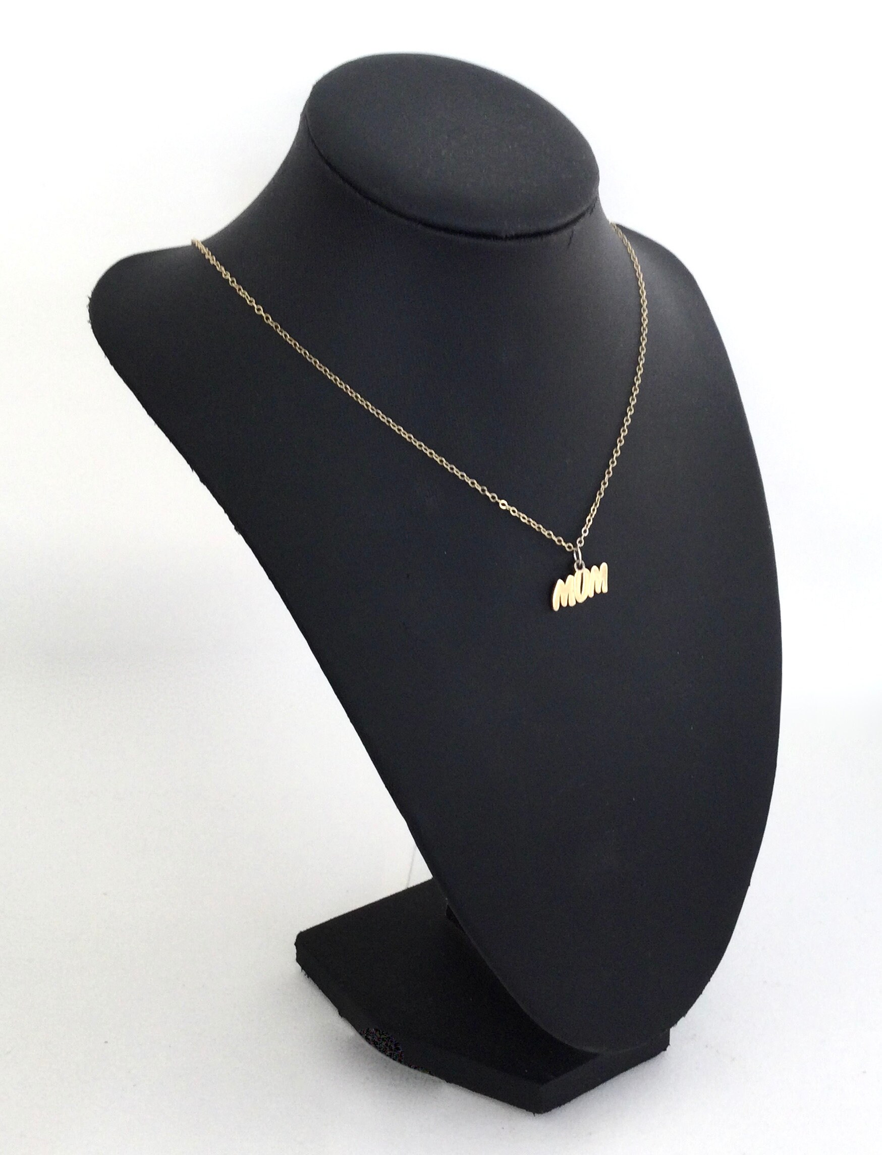 MUM Necklace Gold Vermeil Sterling Silver Necklace Gold Etsy