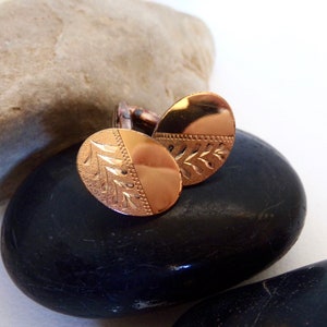 Goud op zilveren manchetknopen - vintage herensieraden