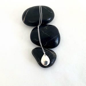 Sterling Silver Nugget Necklace - Recycled Handmade Pendant