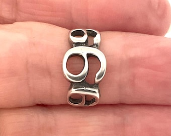 Vintage Sterling Silver Number 666 or 999 Ring - Size N (US 7)