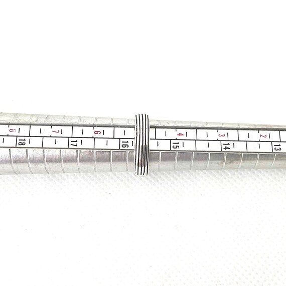 Vintage Sterling Silver Adjustable Open Ring for … - image 8