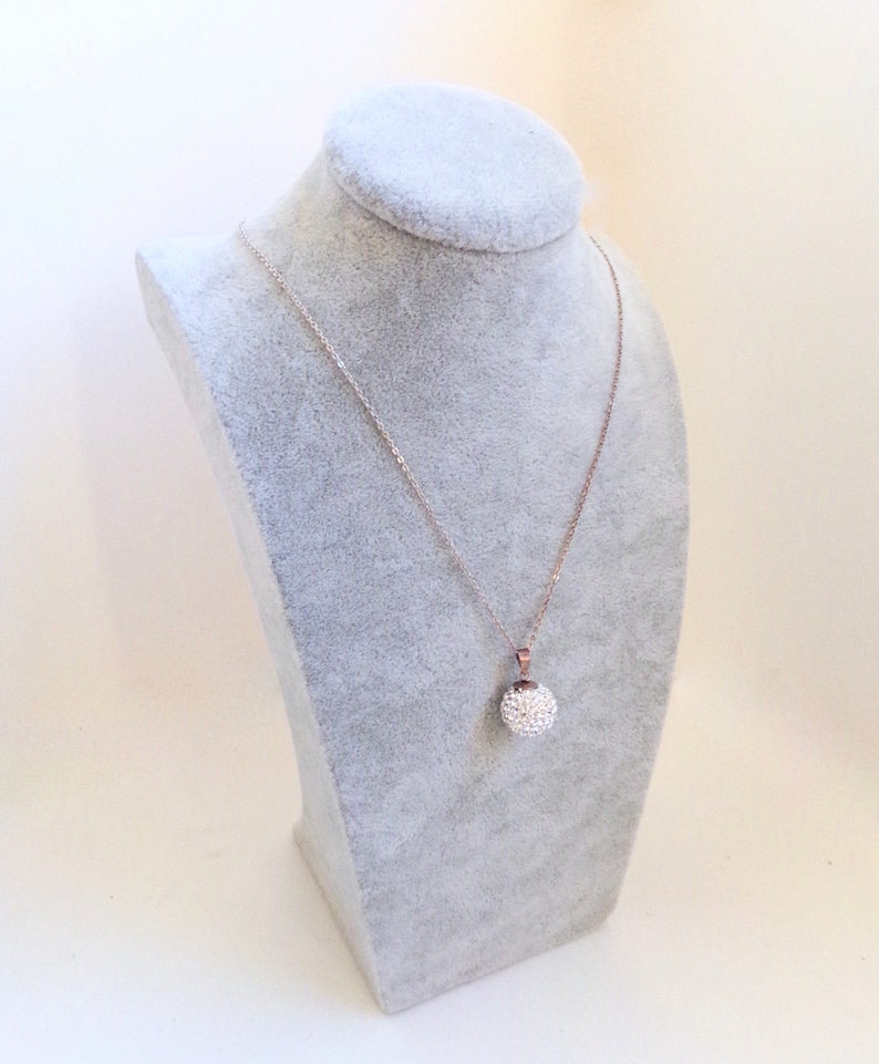 SPECIAL OFFER: Ball Pendant Vintage Necklace Sterling Silver Necklace Shamballa Necklace