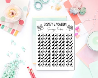 Disney Vacation Savings Tracker, Mickey Mouse Printable (PDF)