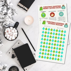 Christmas Savings Challenge, Money Savings Challenge, Saving Money, Christmas Savings Tracker, Money Printable, Printable Savings Challenge