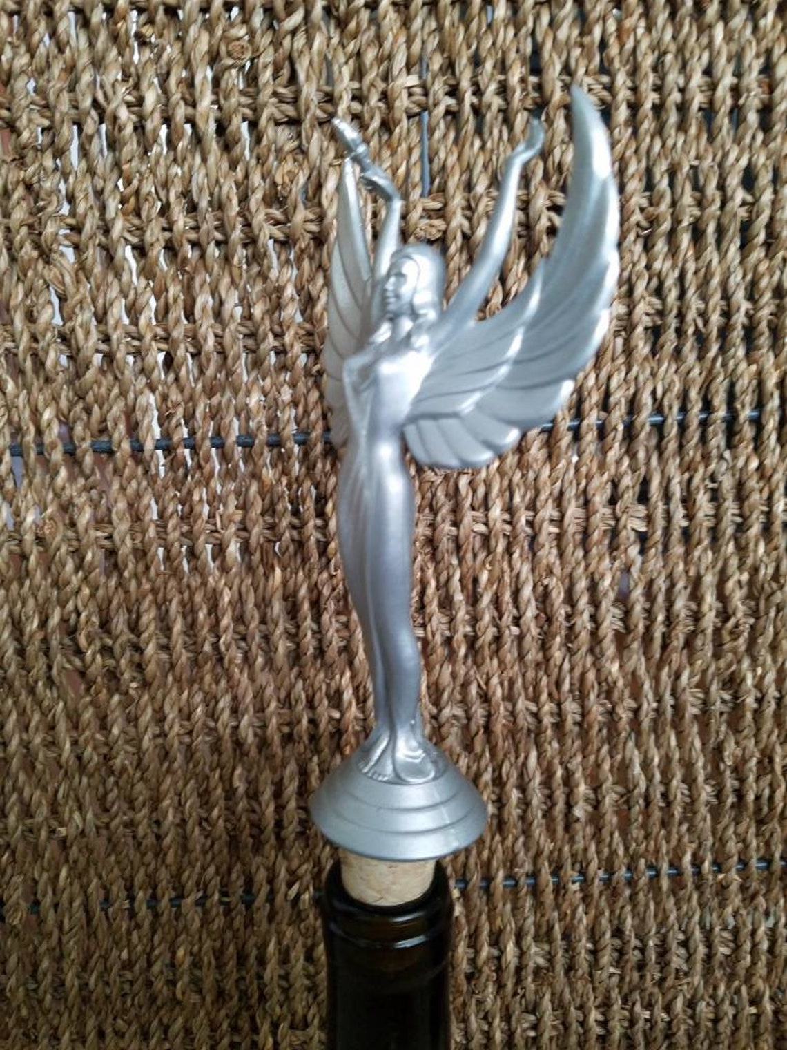 Angel Trophy Wine Stopper Angel Trophy Wine Topper Upcycled Etsy