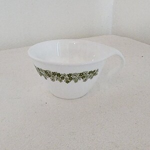 Vintage Corelle by Corning Spring Blossom Green Teacup, Corelle Spring Blossom Cups, Corelle Green Flowers