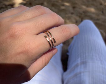 Gold Filled Triple Wrap Ring
