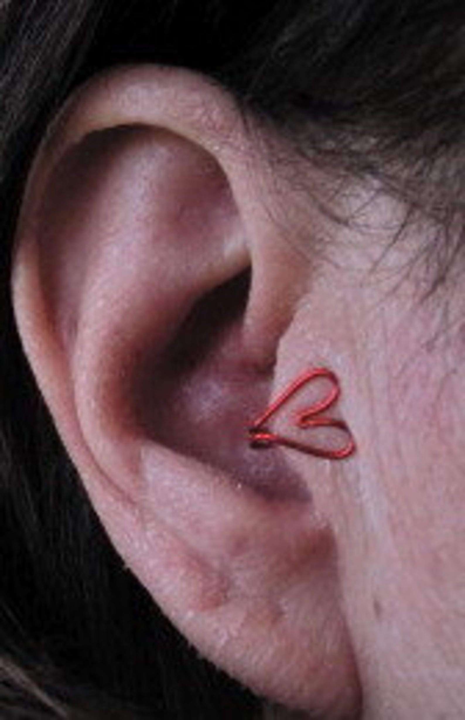 Tragus Ear Cuff No Piercing Ear Cuff Heart Design/ Etsy