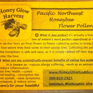 Raw Honeybee Pollen of the Pacific Northwest image 3