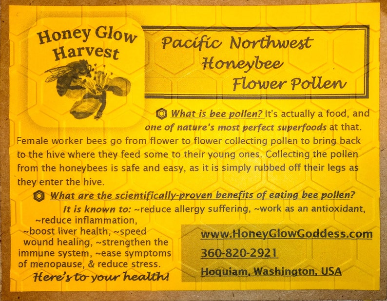 Raw Honeybee Pollen of the Pacific Northwest image 3