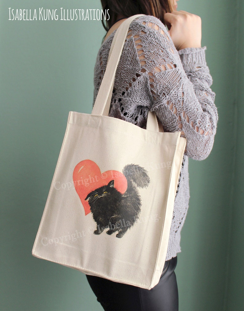 Small Fuzzball love Tote Bag With Gusset - Etsy