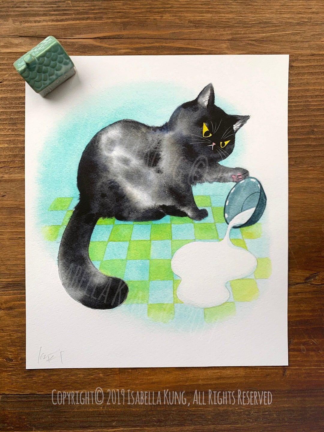 Finicky Cat, Archival Art Print, 8.5x10 - Etsy