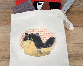 Fuzzball (Nom Nom) Tote Bag / Large and Small