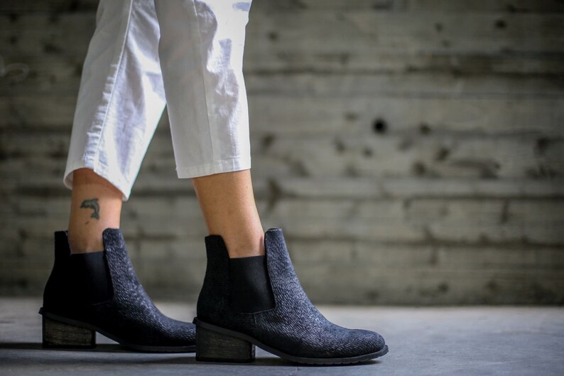 Caterina Heeled Boots Black Booties Black Ankle Boots High Heeled Booties Black Leather Boots Sale Winter Shoes Handmade Boots