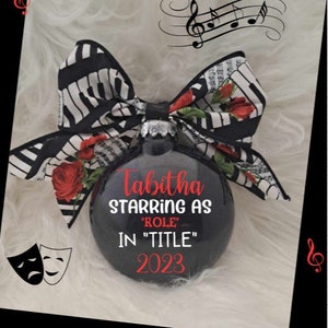 Personalized Musical Ornament, Theater Ornament, Musical Ornaments, Broadway Musicals, Personalized, Christmas Decor, Baubles, Filler, Gift