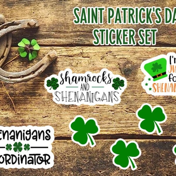 Saint Patricks Day Sticker | Waterproof Sticker | Laptop Decal |Water bottle Decal | Laptop Sticker | Kindle Sticker | Trendy Groovy Sticker