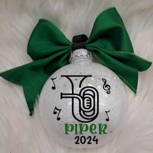 Tuba Ornament, Tuba, Tuba Christmas Ornament, Musical Instrument, Tuba Player, Brass Instrument, Marching Band, Personalized, Custom, Gift