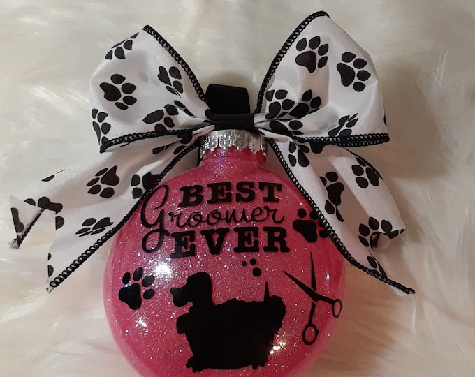 Dog Groomer Christmas Ornament Dog Groomer Christmas Etsy