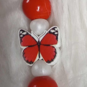 Butterfly Pen, Butterflies, Butterfly Lovers, Fancy Pens, Novelty Pen, Bead Pen, Beaded Pens, Ink Pens, Silicone Pens, Gift Idea