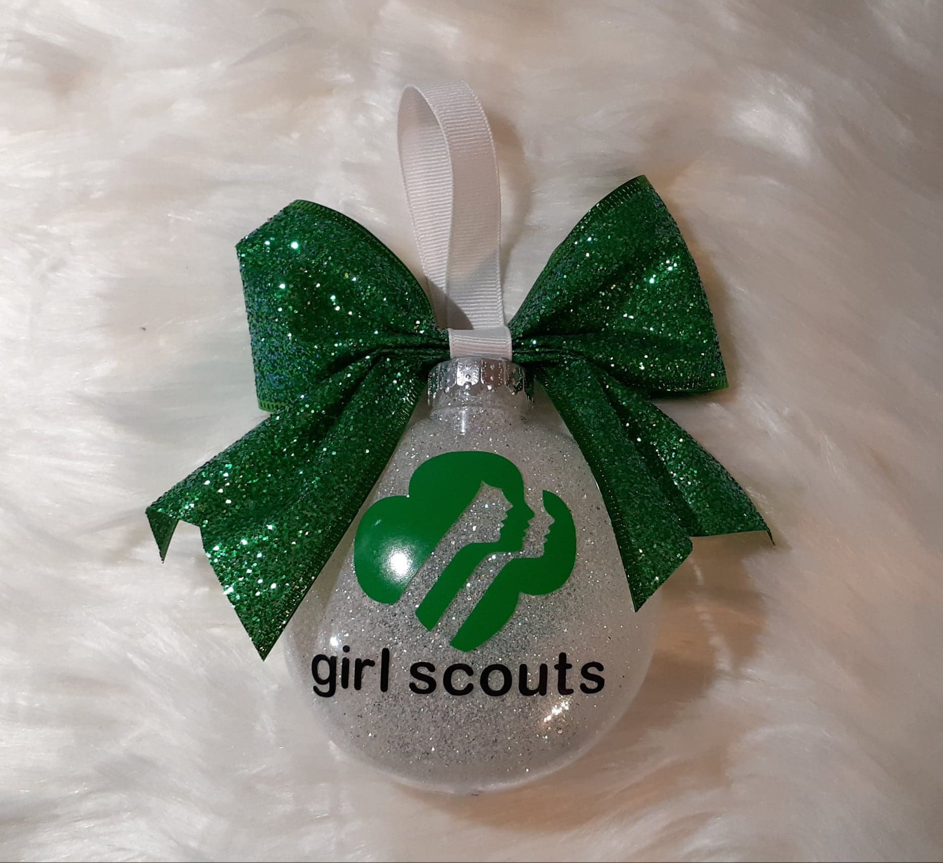 Christmas Sale !! Handmade Christmas Ornament ~ Girl Scouts 