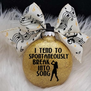 Show Tunes, Theater Ornament, Musical Ornaments, Broadway Musicals, Personalized, Stocking Stuffer, Christmas Decor, Baubles, Filler, Gift