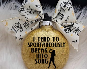 Personalized Show Tunes Ornament: Broadway Musical Christmas Decor