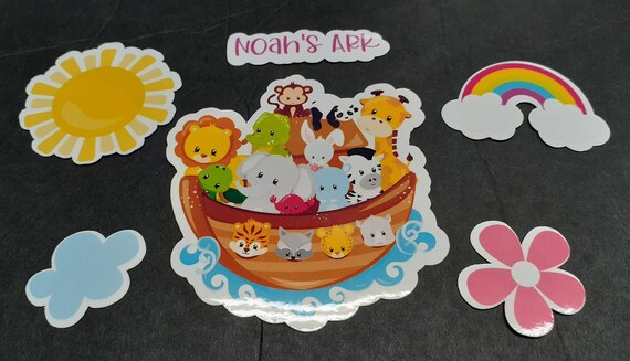 Noah's Ark Stickers Noah's Ark Noah Ark Animals - Etsy