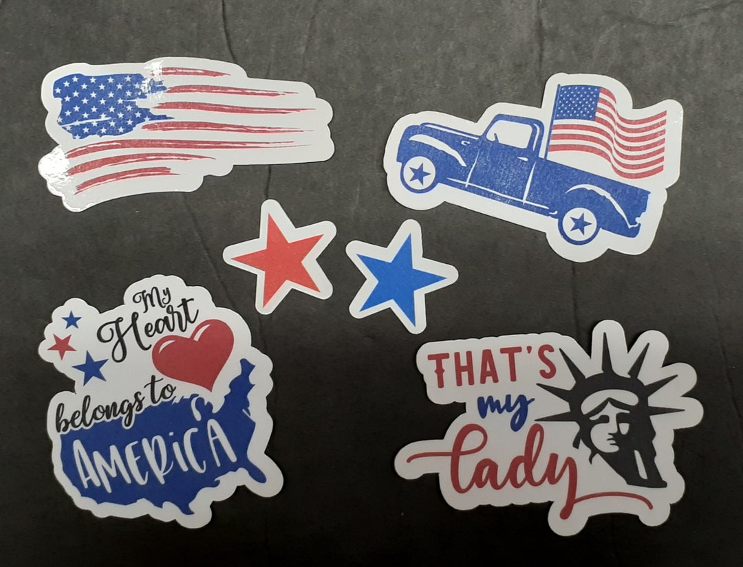 America Sticker Set Americana United States United States Etsy