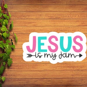 Jesus Stickers, Religious Stickers, Church Stickers, Water Bottle Sticker, Laptop Stickers, God, Jesus, Lord, Christ, Church, Gift