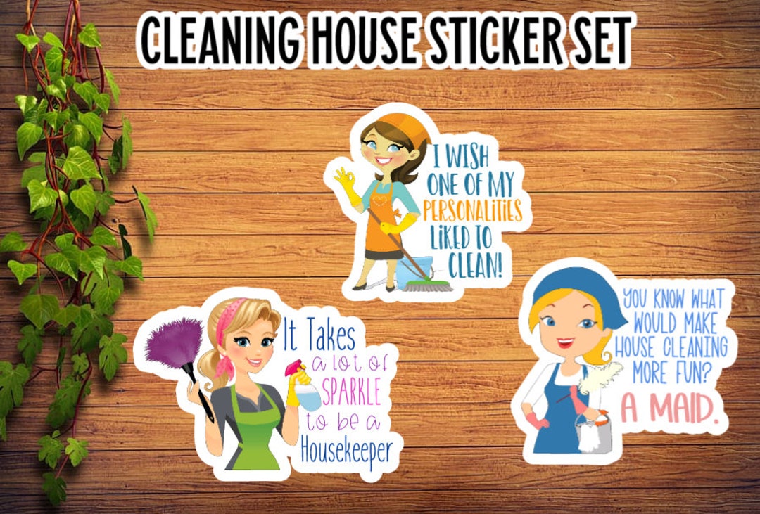 Housekeeper Humor Stickers, Housekeeping, Maids, Smartass, Funny