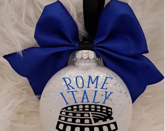 Rome Vacation Ornament, Vacation, Rome, Italy, Colosseum, Vacation Memento, Family Vacation, Gift, Family Trip, Travel