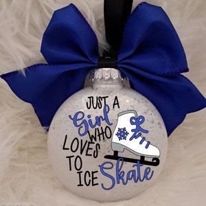 Ice Skater Ornament, Ice Skating, Ice Skater Ornament, Figure Skater, Personalized Skater Ornament, Custom, Personalized Christmas Ornament