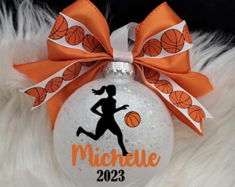 Personalized Basketball Christmas Ornament: Sports Gift