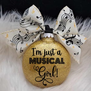 Musical Girl, Musical Guy, Theater, Theatre, Broadway Musical Ornament, Broadway Musicals, Personalized, Stocking Stuffer, Baubles, Gift