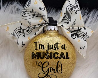 Personalized Musical Ornament: Broadway Theater Gift, Stocking Stuffer