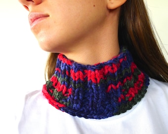 Cuello bufanda con botones. Cuello lana para mujer. Cuellos - España