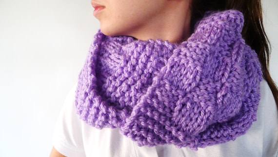 bufanda cerrada dos agujas