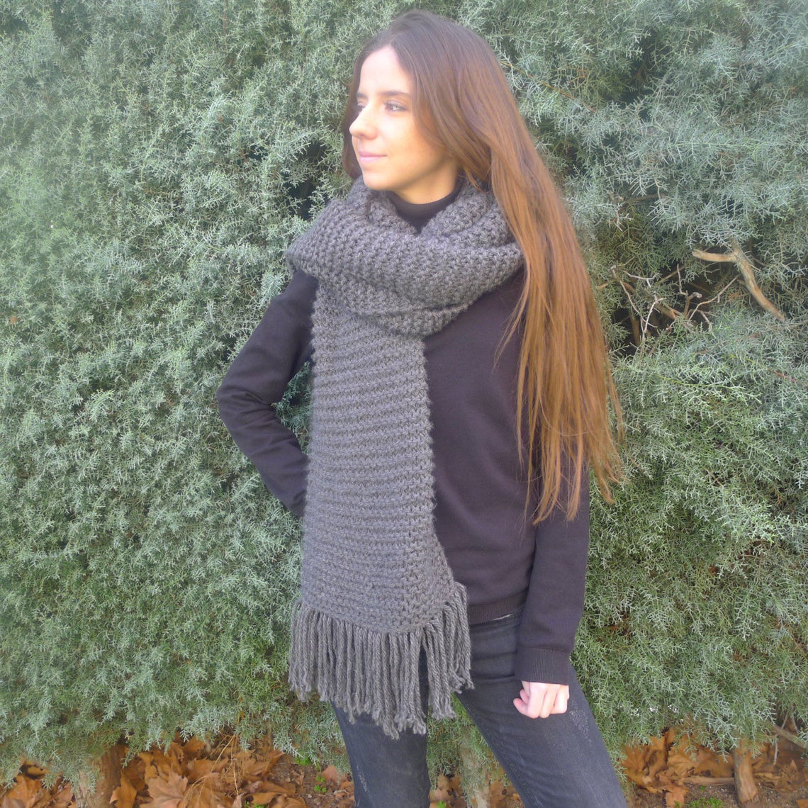 Scarf Pattern Easy Knitting Pattern Beginner Knit Patterns DIY Pattern