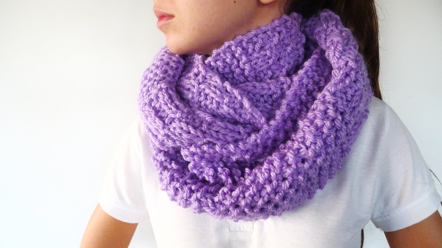 bufanda cerrada dos agujas